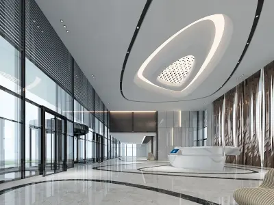 The Hotel Lobby 13 3D model