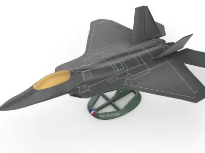 F-22 RAPTOR 3D print model