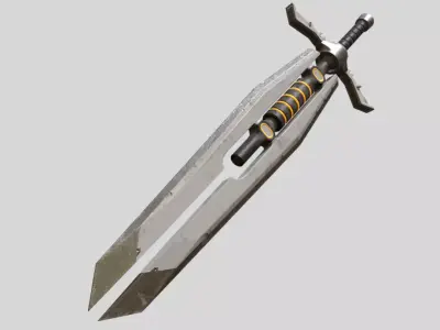 Compound Sword Low-poly 3D model