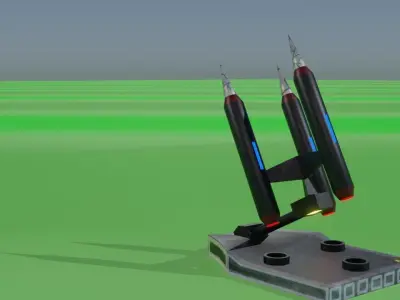 Missile Launcher Low-poly 3D model purchase