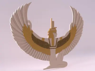 Egyptian Symbols - 022 Low-poly 3D model