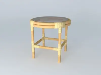 Rotan Table Free 3D model