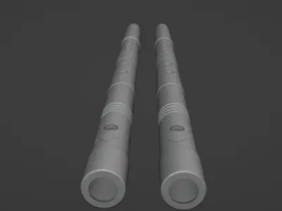 Mandalorian Bes bev Flute 3D print model purchase