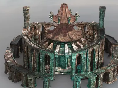 Dragon Master Garden bridge 3D model