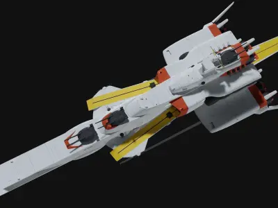 Battleship Ra-cailum 3D model