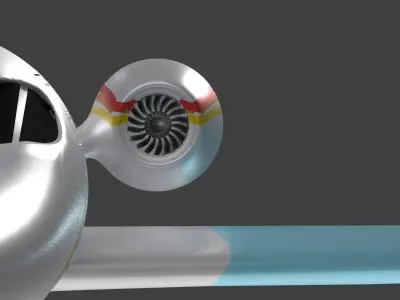 business jet Low-poly 3D model