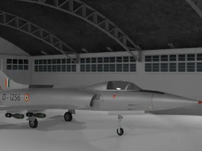 HAL HF-24 Marut 3D model