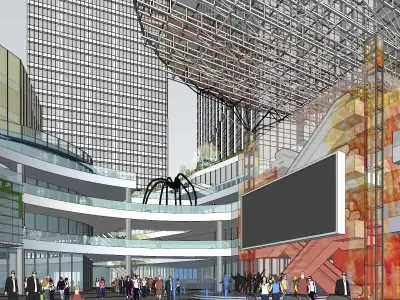 Plaza Commercial P 3D model