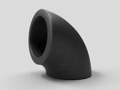 Elbow Pipe Short Radius 1 inch 3D model