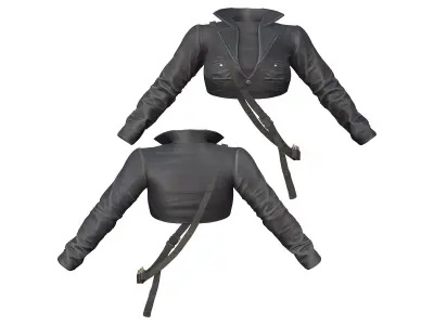 Cyber Cop Full Outfit Low-poly 3D model