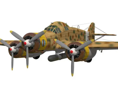 Savoia-Marchetti SM79 Sparviero 3D model