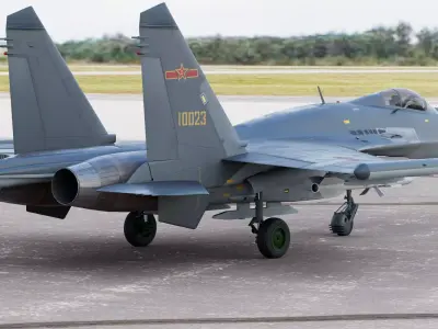 Chinese Shenyang J-11 Yinglong or Responsive Dragon One Seater 3D model