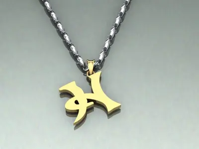 Pendant H-h1 3D print model