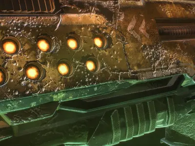 Hammervolt Rifle Low-poly 3D model