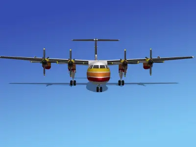 DHC-7 Dehavilland Canada 3D model