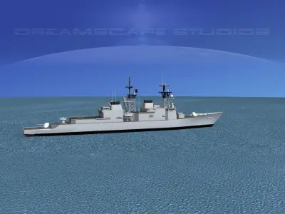 Spruance Class DD968 Author W Radford 3D model
