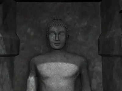 buddha temple 3d model 3D model