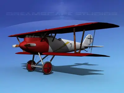 Pfalz DIII Fighter V01 3D model