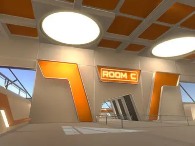 3D Showroom Level Kit Vol 3 Low-poly 3D model