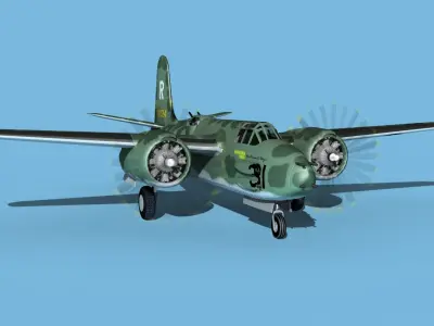 Douglas A-20G Havoc V02 3D model