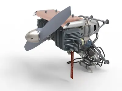 Drone Aircraft Engine 3D model