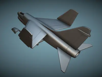 Vought LTV A-7E folded wings - 3D Printable Model 3D print model