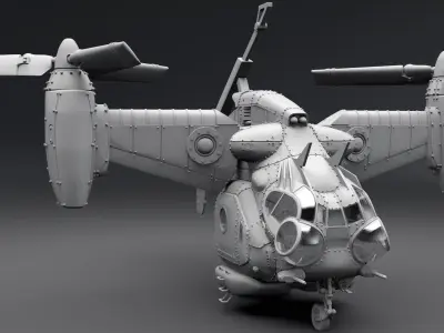 Vertibird scale model 3D print model