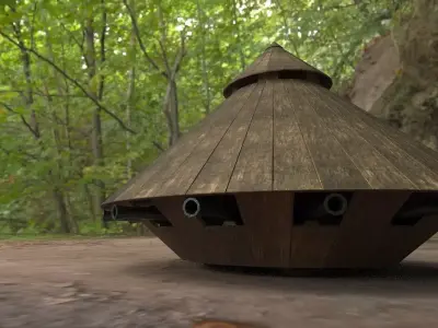 Leonardos fighting vehicle Free low-poly 3D model