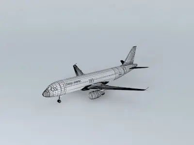 Bingo Airways Airbus A320 200 3D model