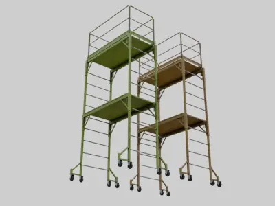 Scaffold 1A Low-poly 3D model