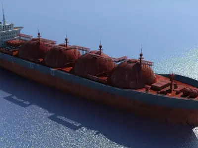 3D LNG Tanker 3D model
