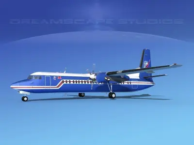 Fokker F-60 Air UK 1 3D model