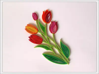 Quilling Tulips Free 3D print model