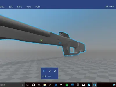 Low polly Sniper Low-poly 3D model