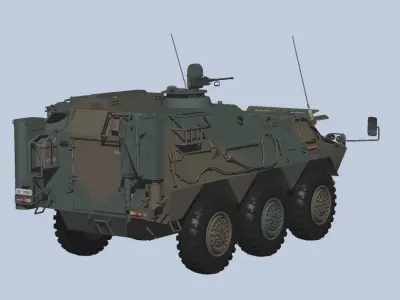 Japan Ground Self-Defense Force Chemical Protection Vehicles 3D model