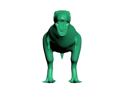 T REX LOW POLY dog Low-poly 3D model