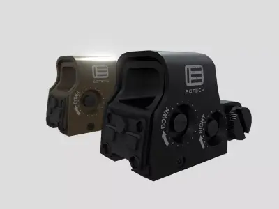 EOTech XPS3 Holographic Sight Low-poly 3D model