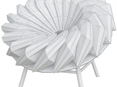 Bird Inspired Quetzal Chair by Marc Venot 3d model Low-poly 3D model