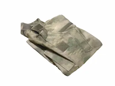Folded Combat Shirt 3D Scan 3D model