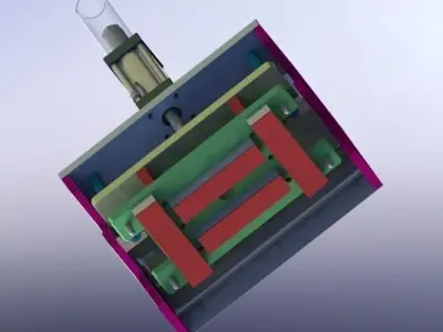 Pressing group mechanism 3D model