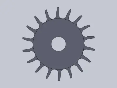 sprocket gear wheel Free 3D model
