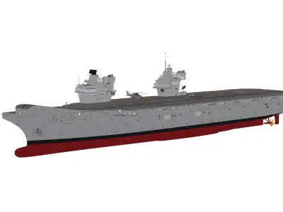 HMS Queen Elizabeth Aircraft carrier 3D model 3D model