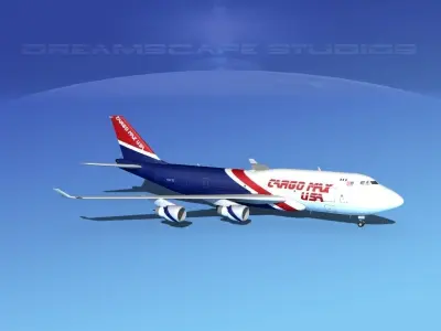 Boeing 747-400 Cargo 3 3D model