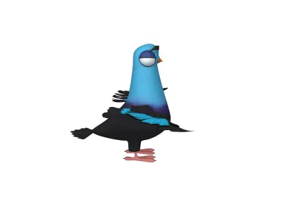 Pigeon cartoon 3D model