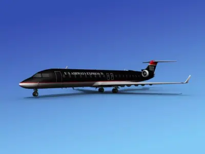 Bombardier CRJ700 US Air Express 3D model