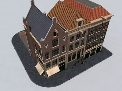 Amsterdam street 3D model