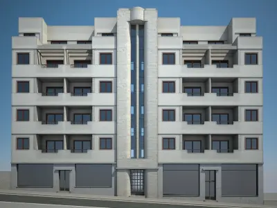 Apartment Building 06 3D model