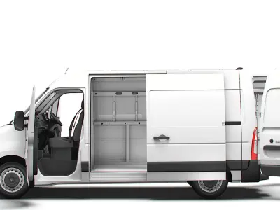 Vauxhall Movano Van L1H2 HQInterior 2021 3D model