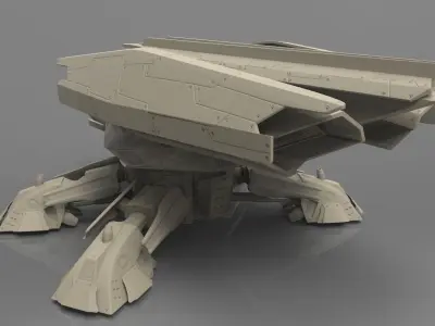 Scout Spaceship Y782 Moskito Printmodel 3D print model