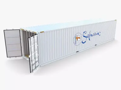 40ft Shipping Container Safmarine v1 3D model